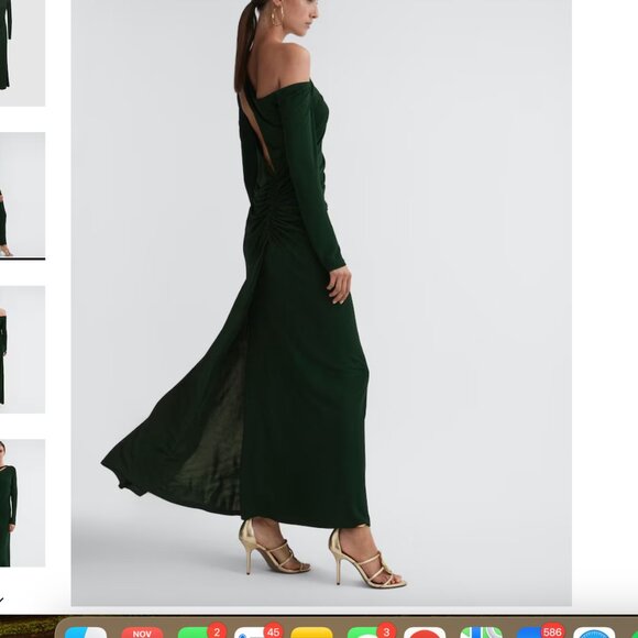 NWT Reiss Delphine cutout dress green size 0 - Picture 3 of 11